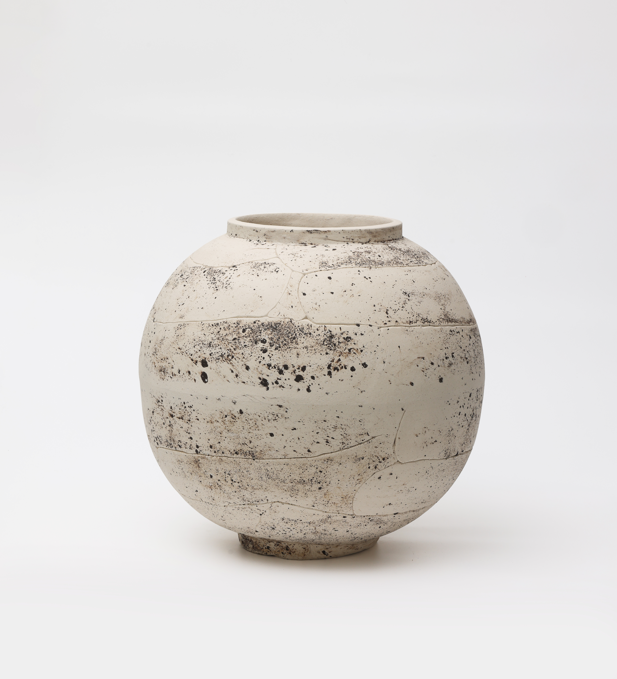 Earth & Moon IV, 2026, Mixed Stoneware, 40 x 39 cm